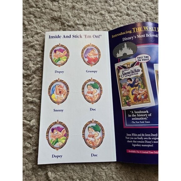 Snow White and the Seven Dwarfs VHS – Disney Masterpiece Edition - Picture 7 of 9